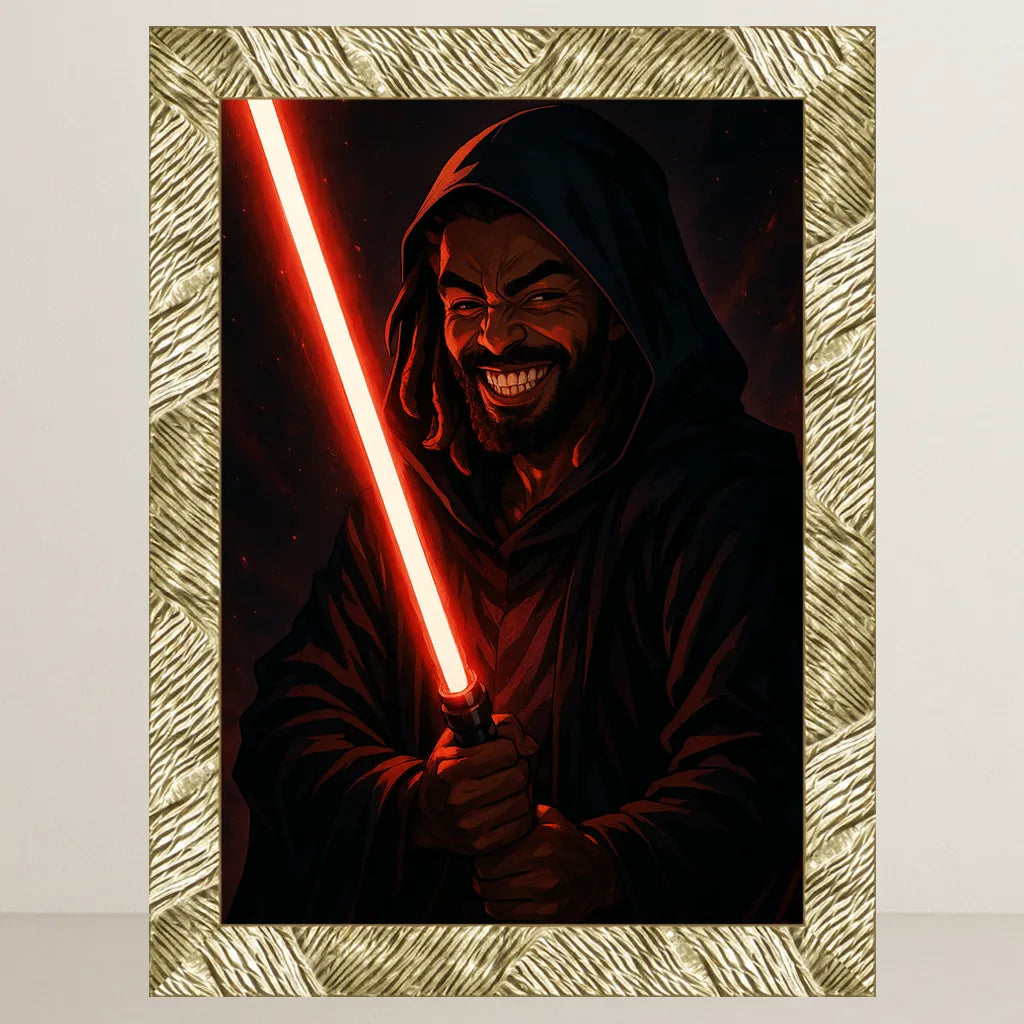 Ritratto personalizzato stile Cavaliere Rosso | Incorniciamoci