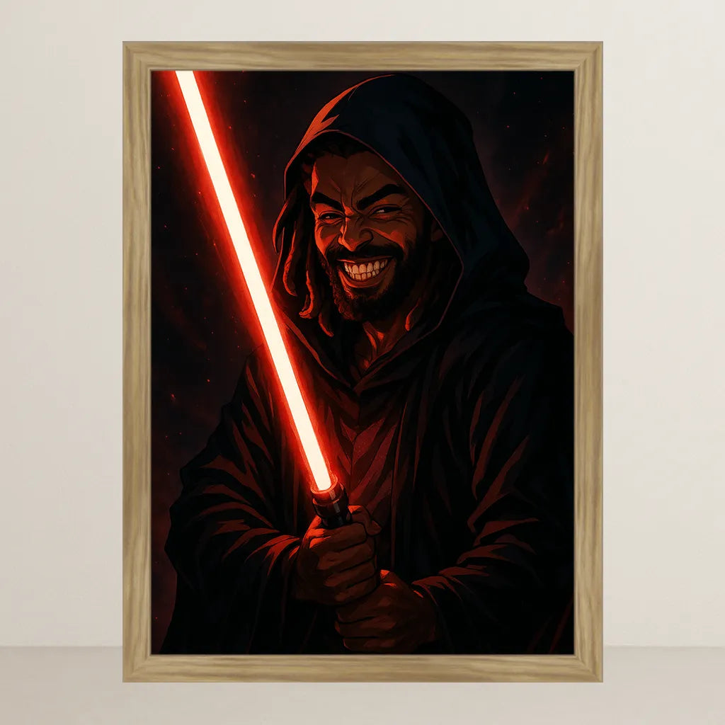 Ritratto personalizzato stile Cavaliere Rosso | Incorniciamoci