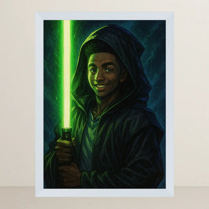 Ritratto personalizzato stile Cavaliere Verde | Incorniciamoci