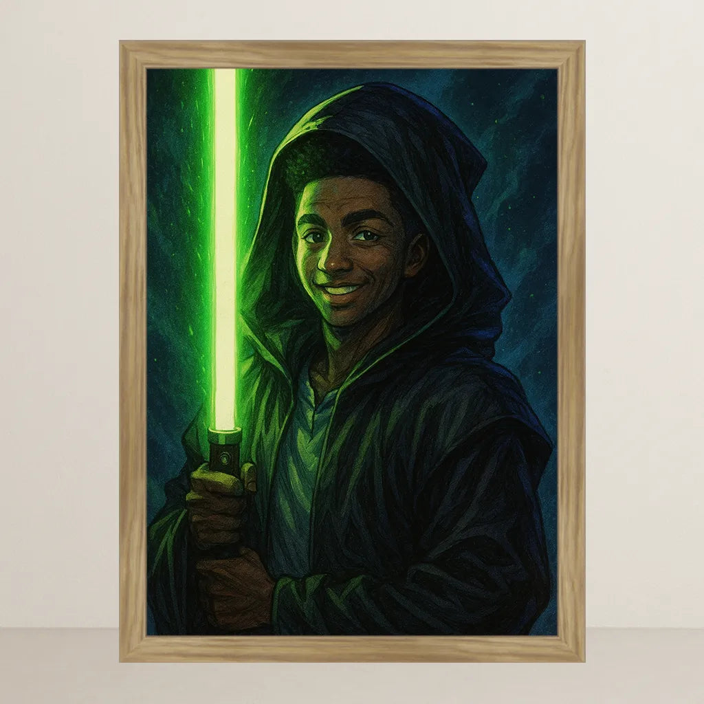 Ritratto personalizzato stile Cavaliere Verde | Incorniciamoci