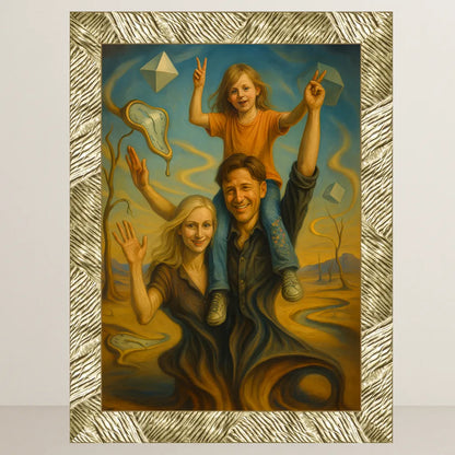 Ritratto personalizzato stile Dali | Incorniciamoci