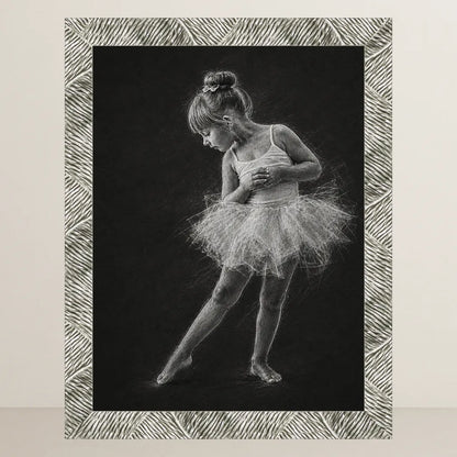 Ritratto personalizzato stile Gesso Noir | Incorniciamoci