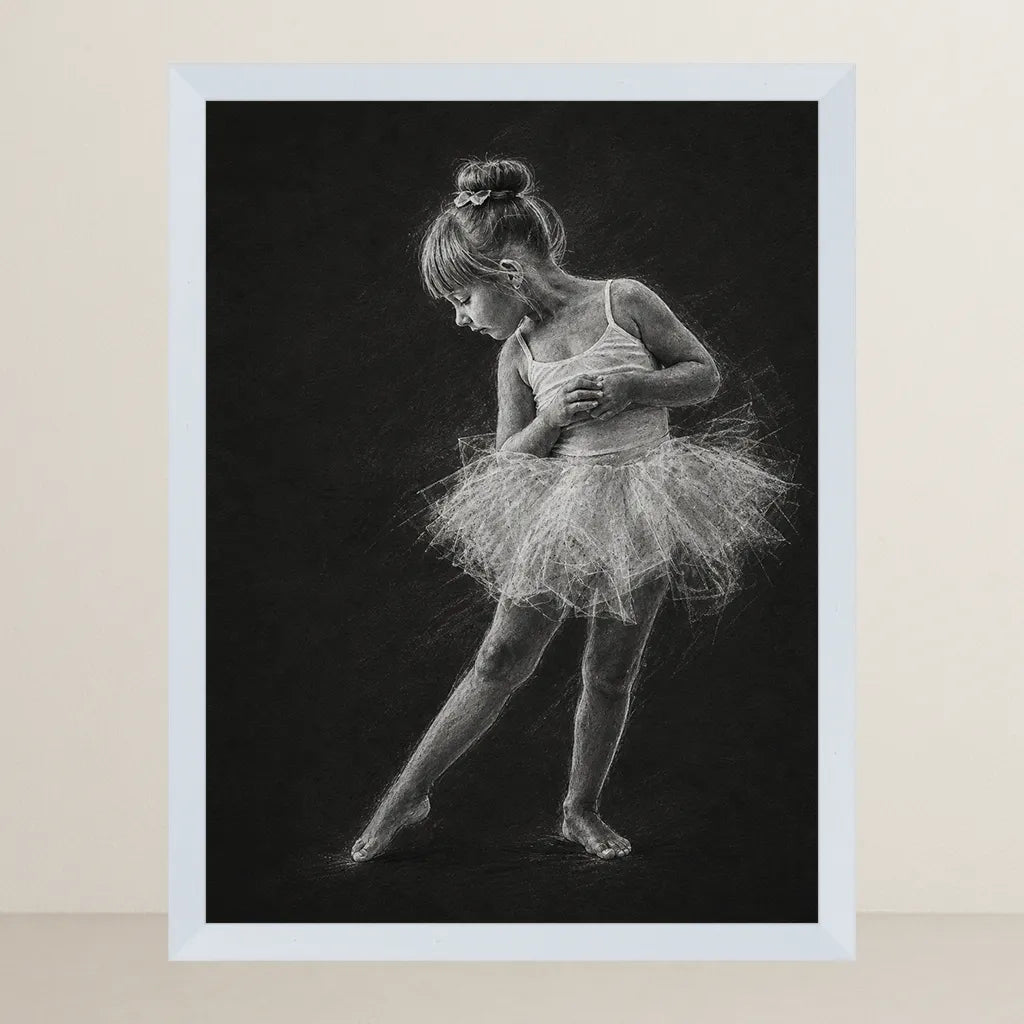 Ritratto personalizzato stile Gesso Noir | Incorniciamoci