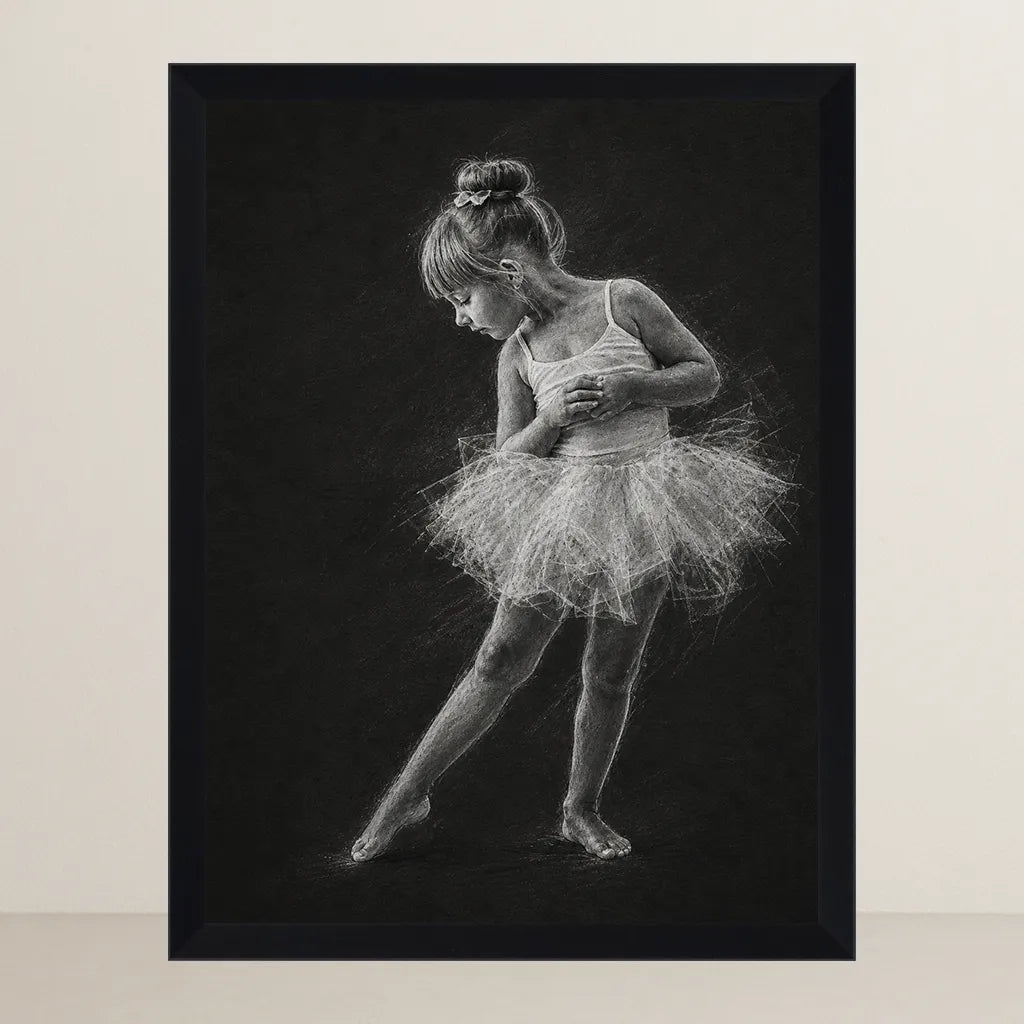 Ritratto personalizzato stile Gesso Noir | Incorniciamoci