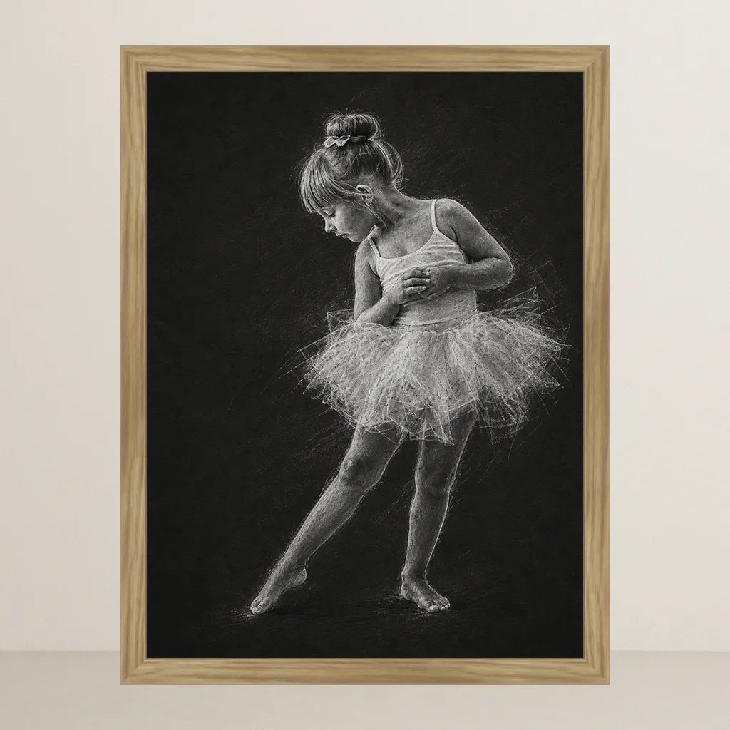 Ritratto personalizzato stile Gesso Noir | Incorniciamoci