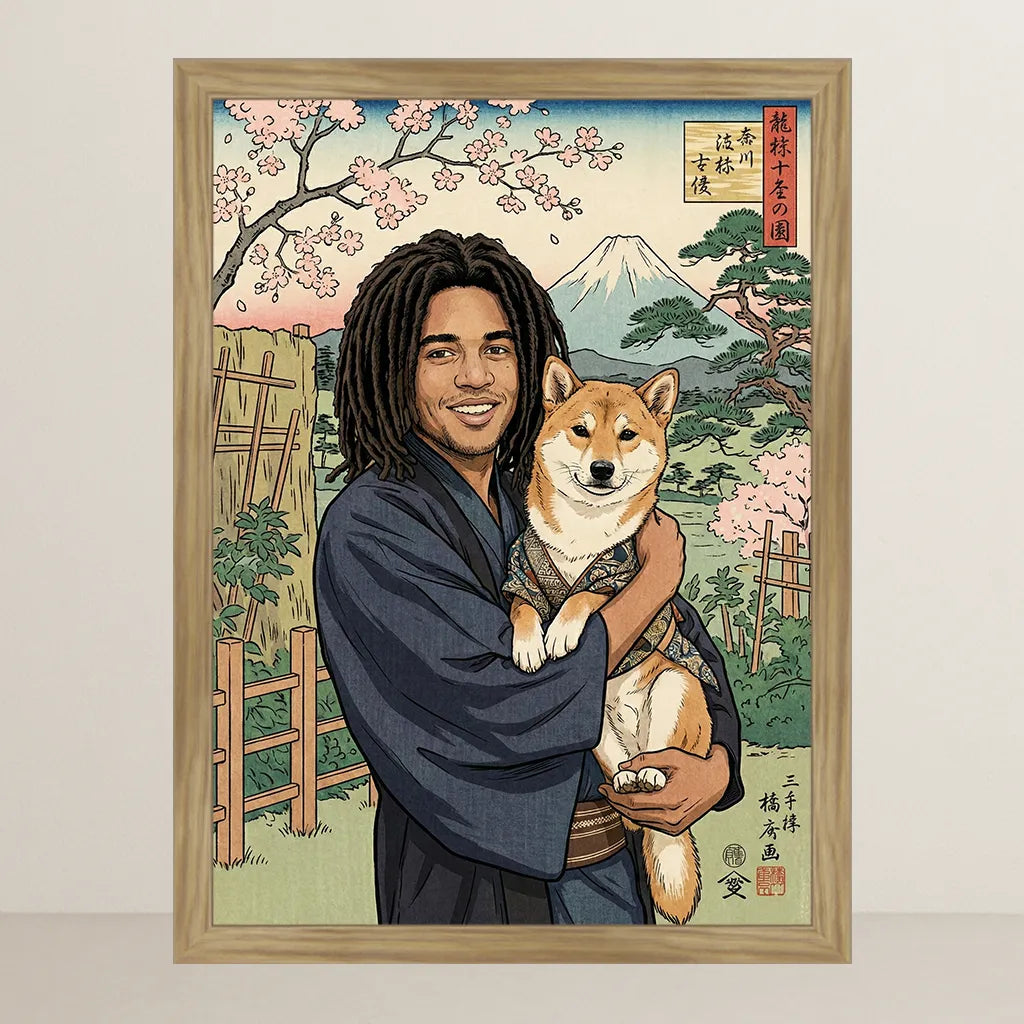 Ritratto personalizzato stile Japan | Incorniciamoci