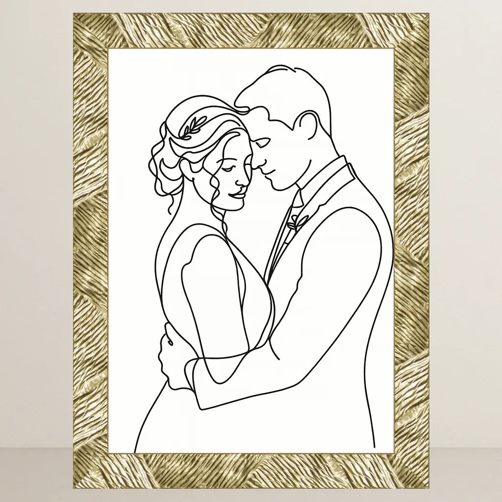 Ritratto personalizzato stile Line Art | Incorniciamoci
