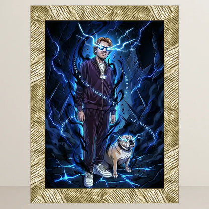 Ritratto personalizzato stile Manga Boss | Incorniciamoci