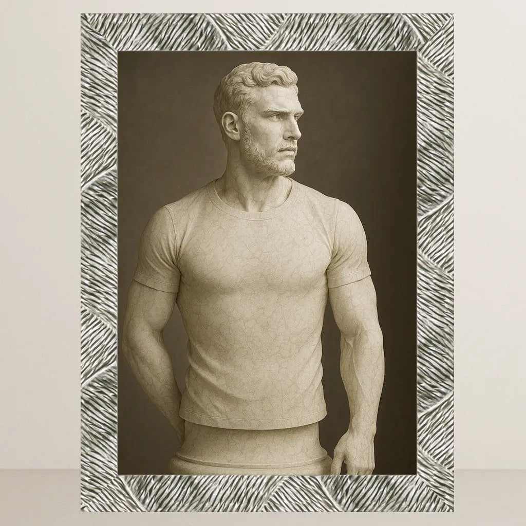 Ritratto personalizzato stile Statua di Marmo | Incorniciamoci