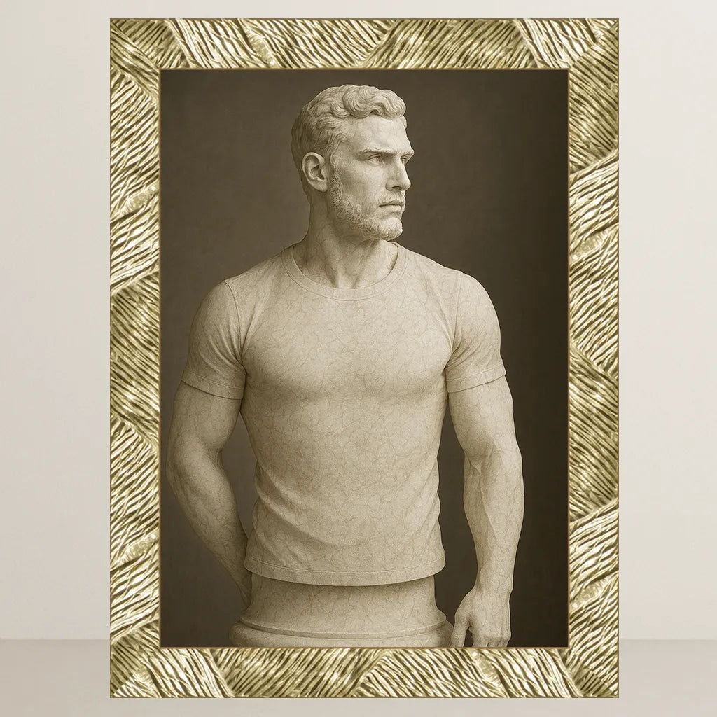 Ritratto personalizzato stile Statua di Marmo | Incorniciamoci