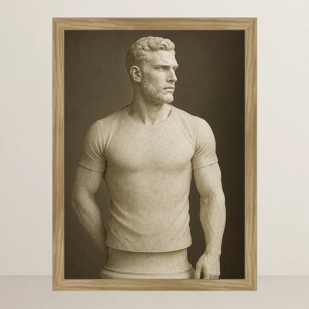 Ritratto personalizzato stile Statua di Marmo | Incorniciamoci