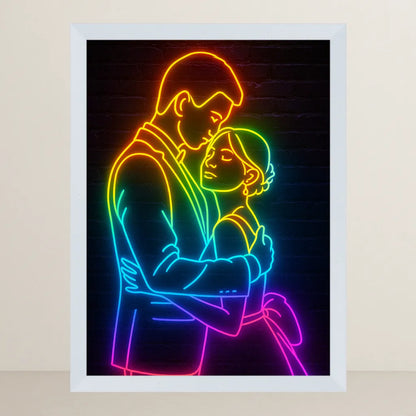 Ritratto personalizzato stile Neon | Incorniciamoci
