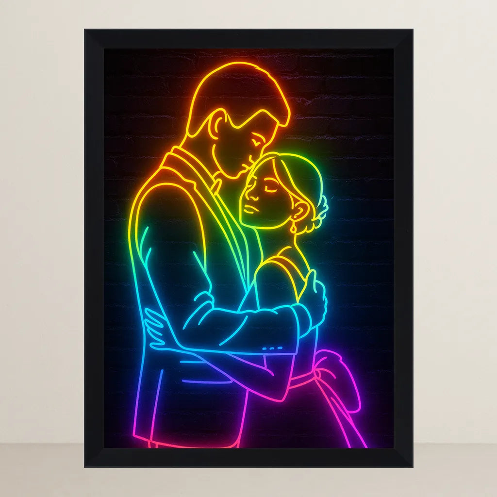 Ritratto personalizzato stile Neon | Incorniciamoci