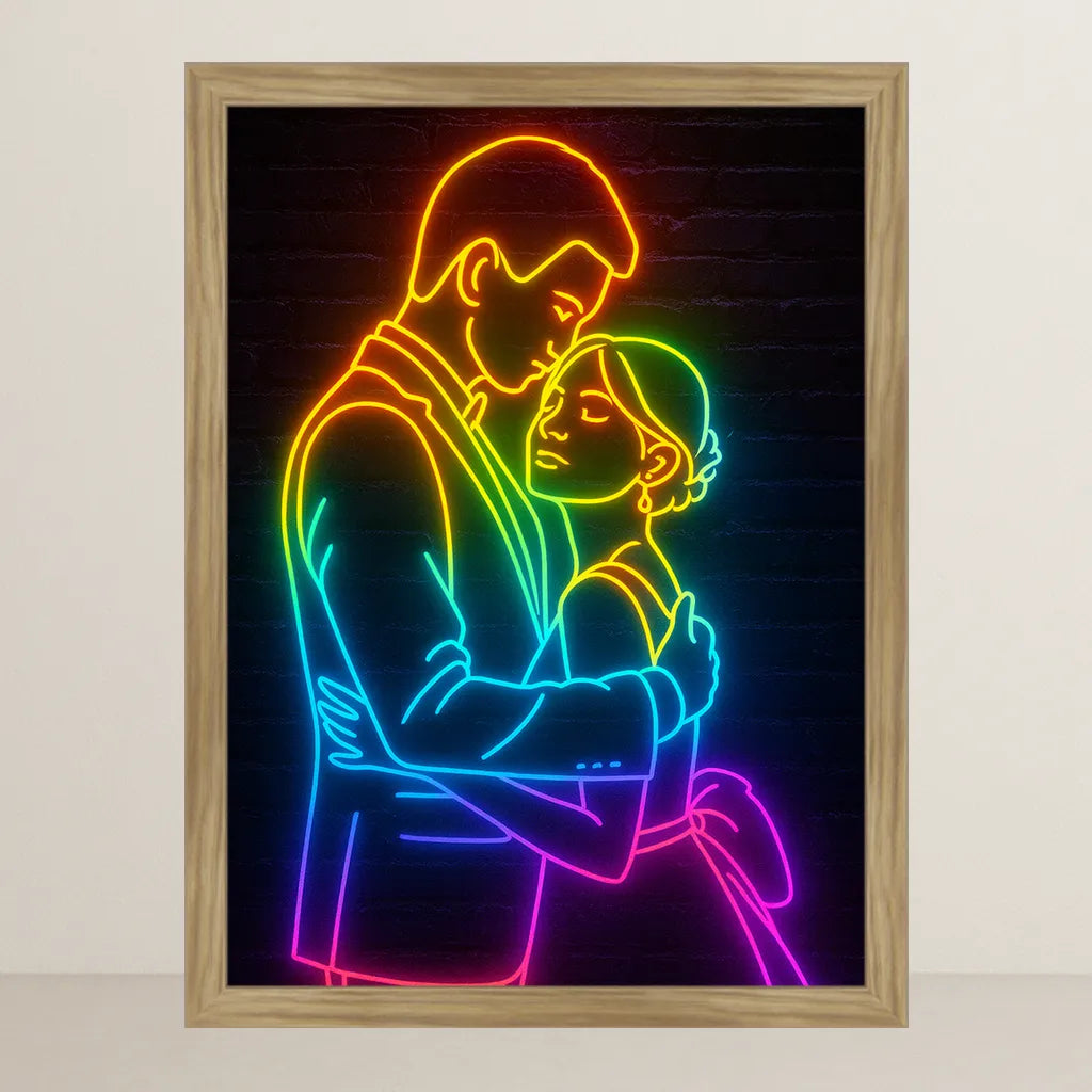 Ritratto personalizzato stile Neon | Incorniciamoci