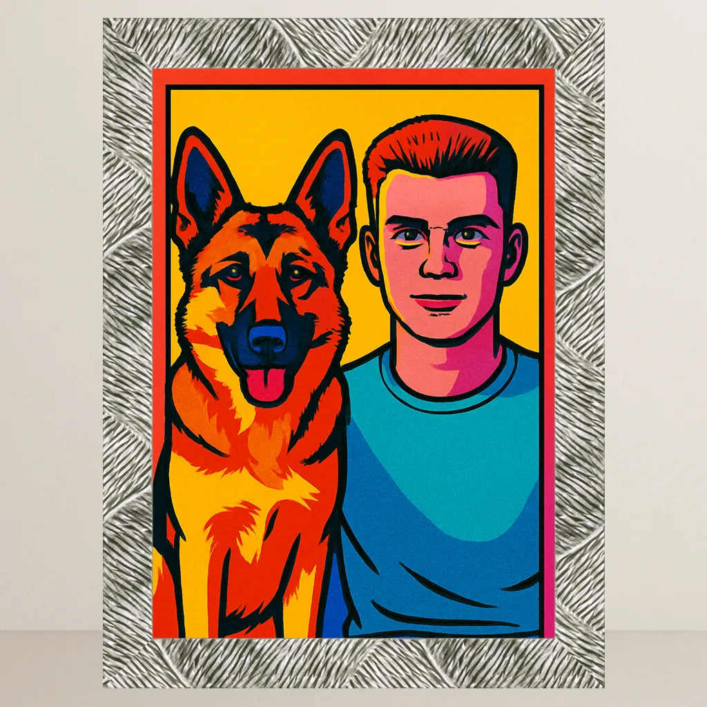 Ritratto personalizzato stile Pop Art | Incorniciamoci