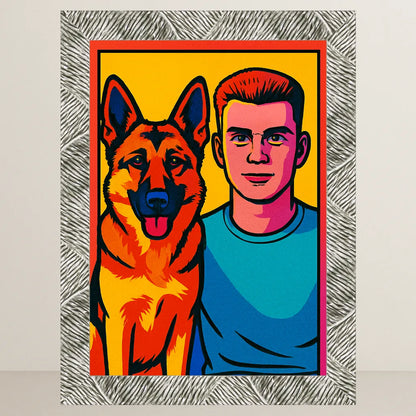 Ritratto personalizzato stile Pop Art | Incorniciamoci