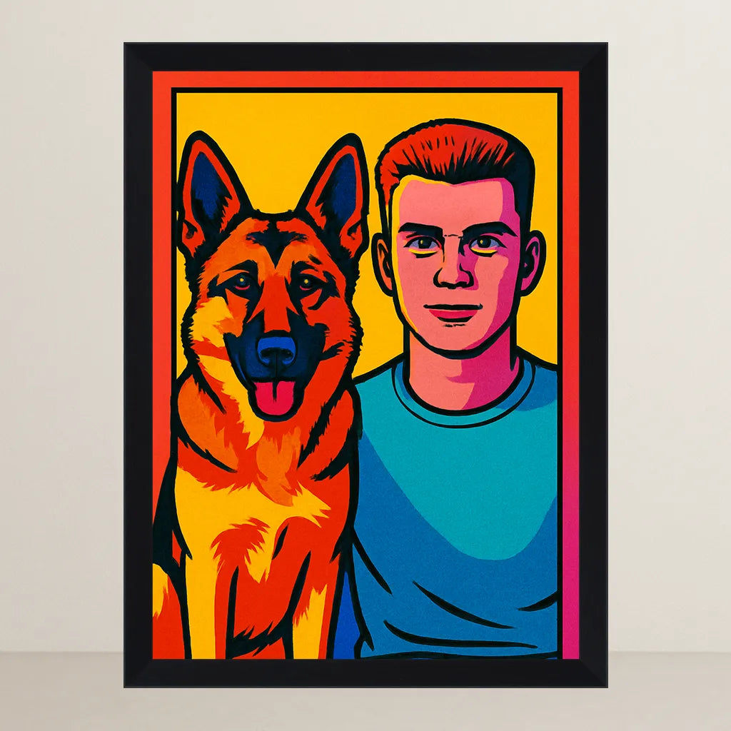 Ritratto personalizzato stile Pop Art | Incorniciamoci