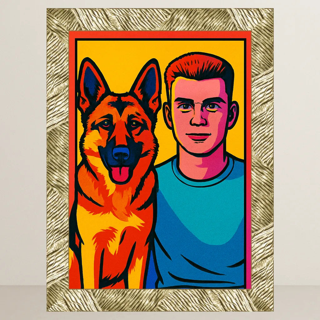 Ritratto personalizzato stile Pop Art | Incorniciamoci