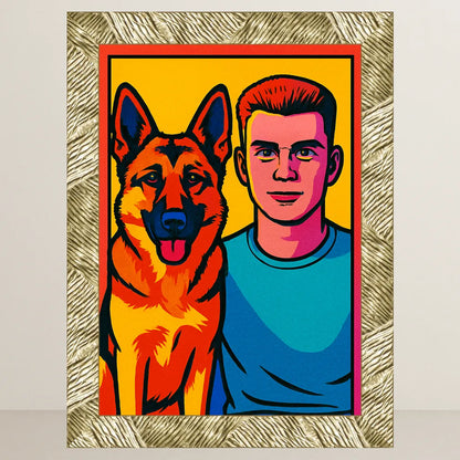 Ritratto personalizzato stile Pop Art | Incorniciamoci