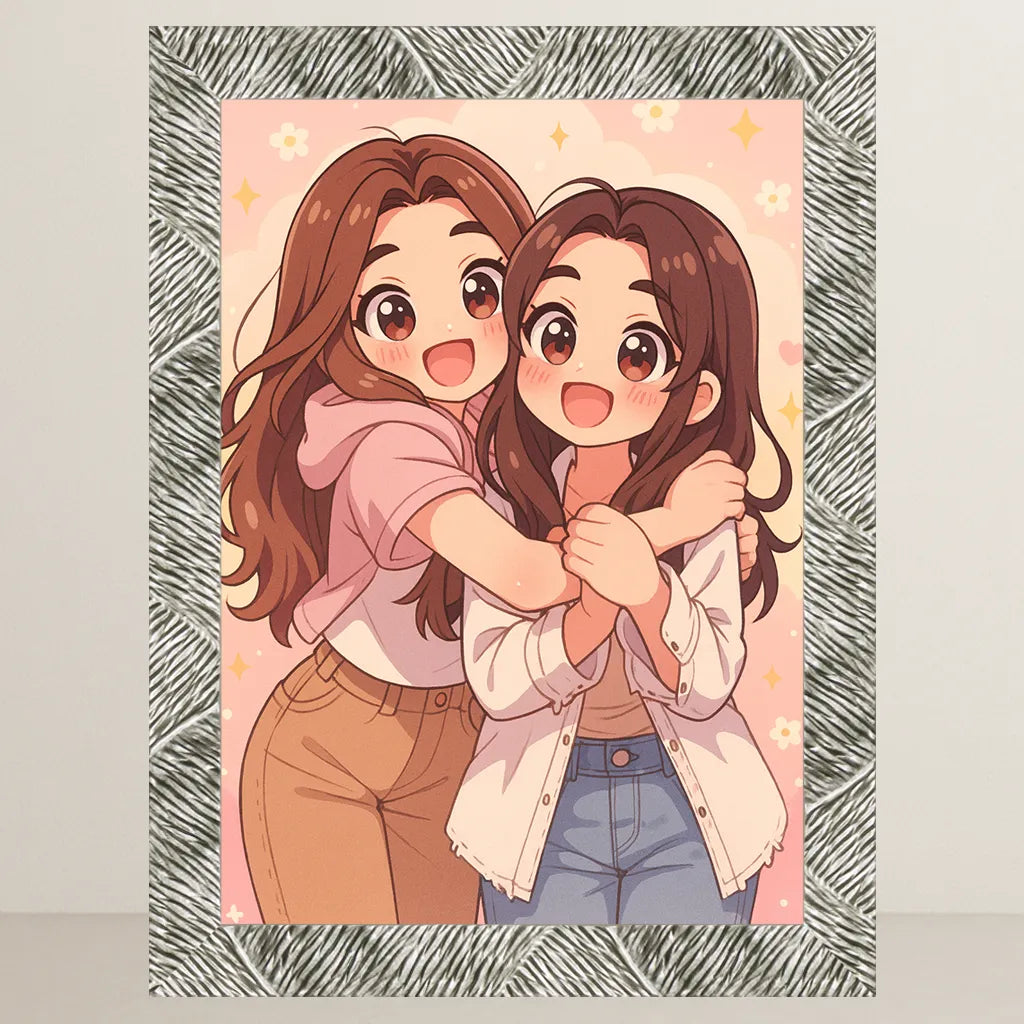 Ritratto personalizzato stile Super Dolce | Incorniciamoci