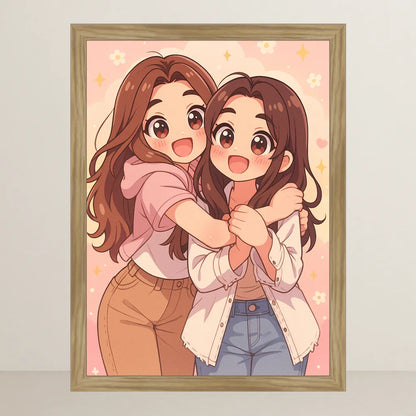 Ritratto personalizzato stile Super Dolce | Incorniciamoci