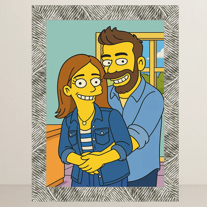 Ritratto personalizzato stile Yellow | Incorniciamoci