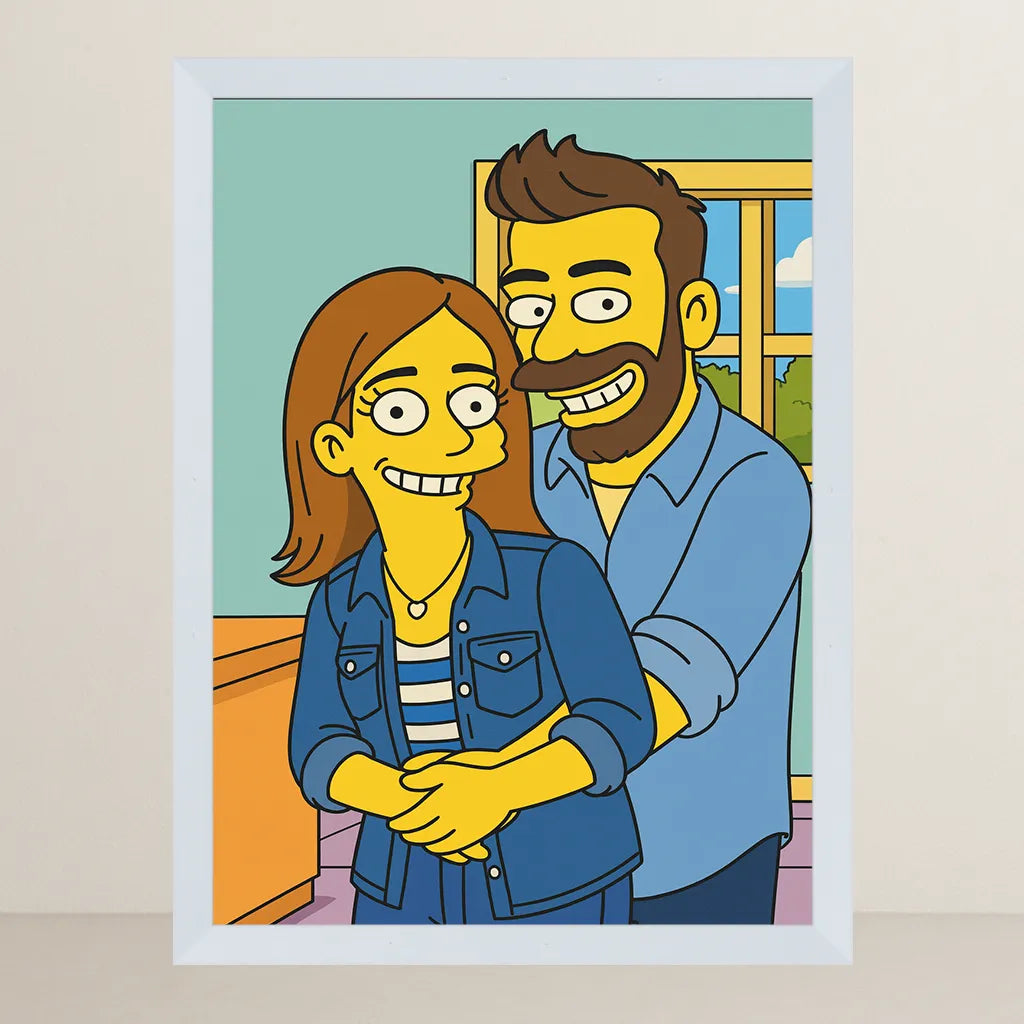 Ritratto personalizzato stile Yellow | Incorniciamoci