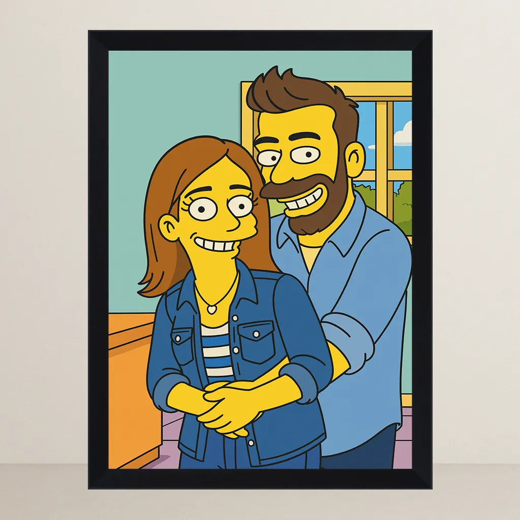 Ritratto personalizzato stile Yellow | Incorniciamoci