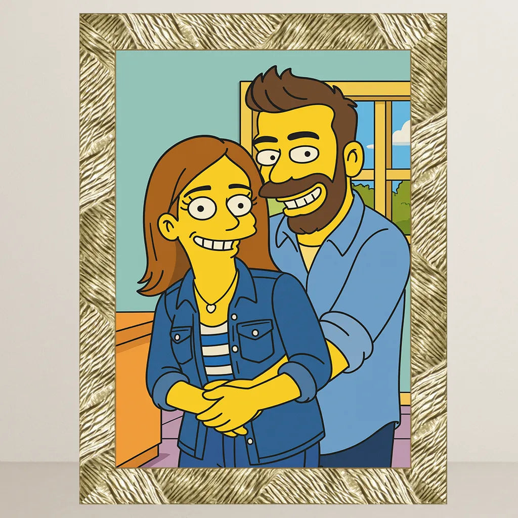 Ritratto personalizzato stile Yellow | Incorniciamoci