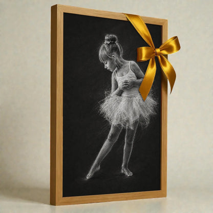 Ritratto personalizzato stile Gesso Noir | Incorniciamoci