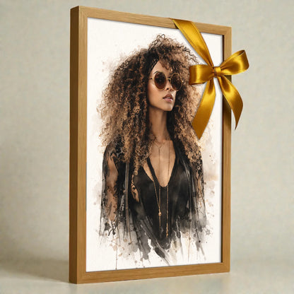 Ritratto personalizzato stile Ink e Wash| Incorniciamoci