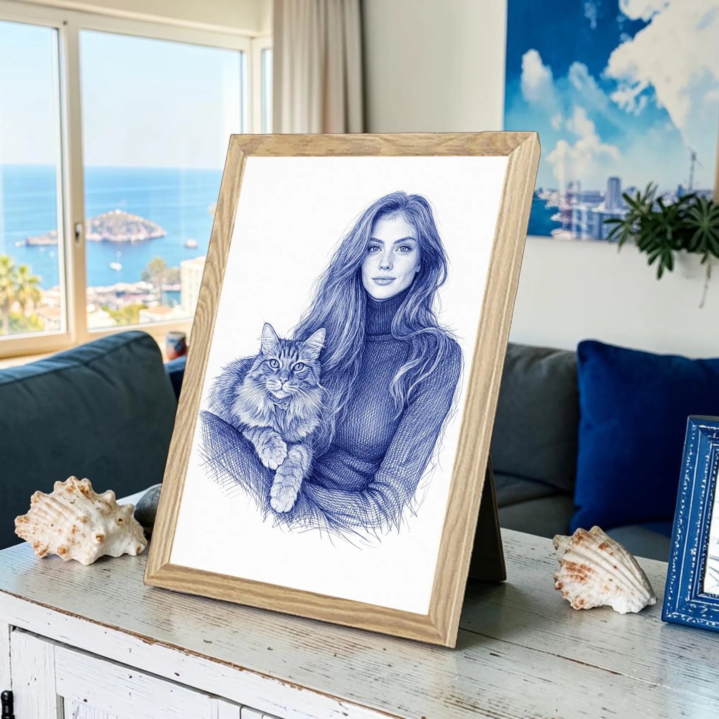 Ritratto personalizzato stile Biro | Incorniciamoci