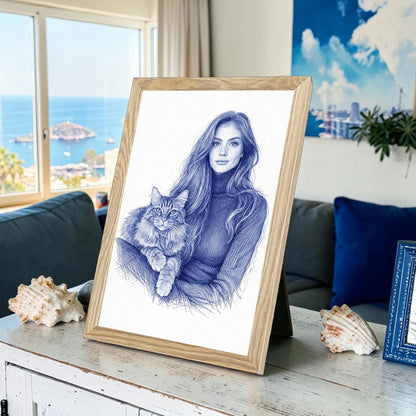 Ritratto personalizzato stile Biro | Incorniciamoci