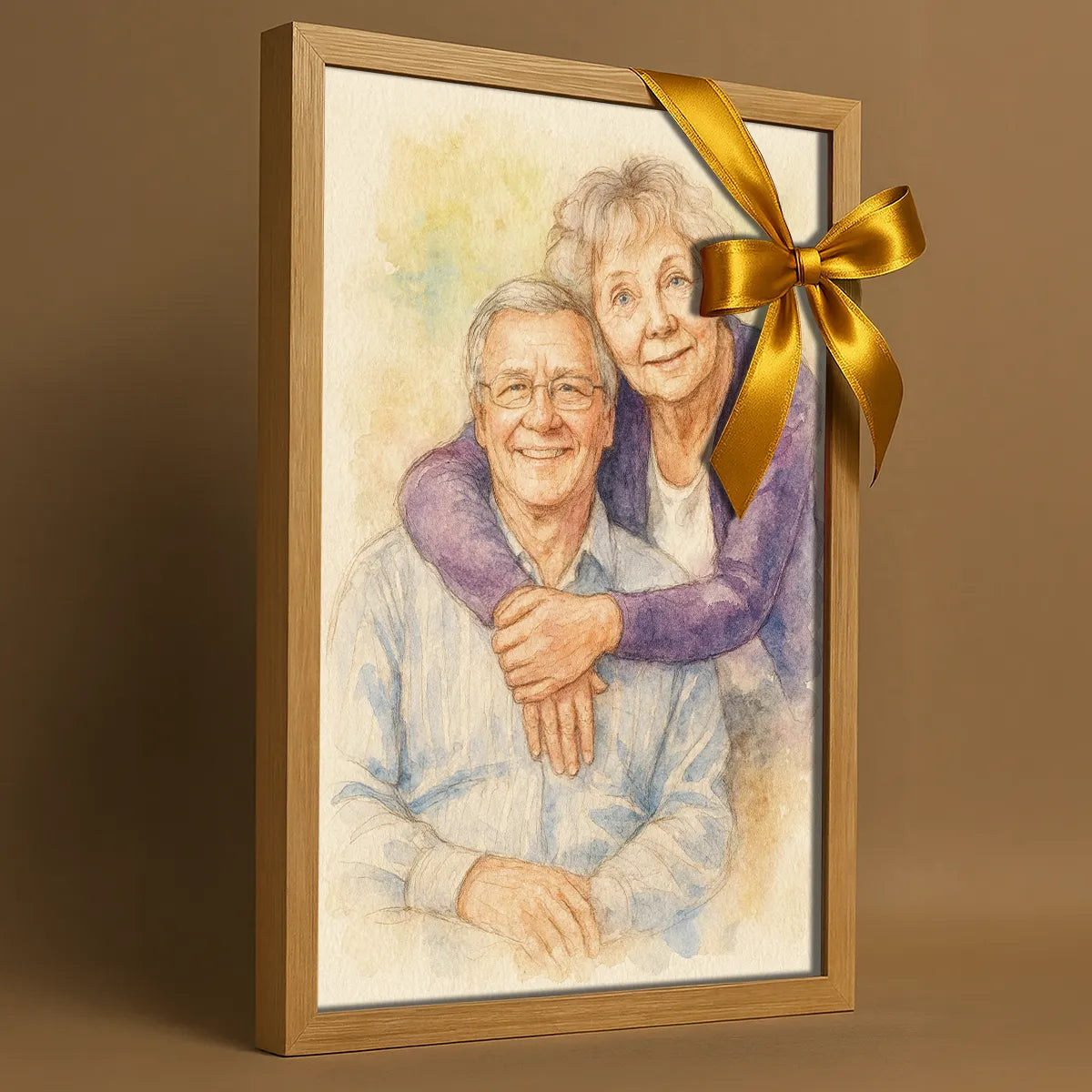 Ritratto personalizzato stile Acquarello | Incorniciamoci