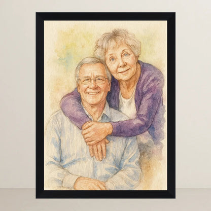 Ritratto personalizzato stile Acquarello | Incorniciamoci