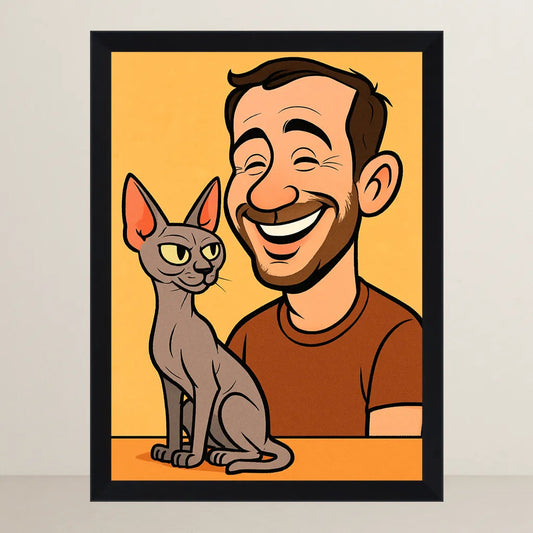 Ritratto personalizzato stile Caricatura | Incorniciamoci