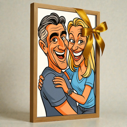 Ritratto personalizzato stile Caricatura | Incorniciamoci