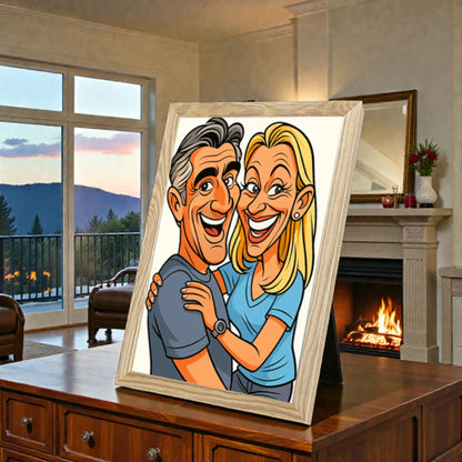 Ritratto personalizzato stile Caricatura | Incorniciamoci