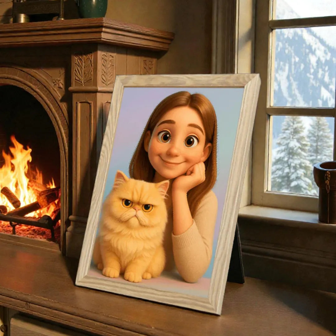 Ritratto personalizzato stile Cartoon 3D | Incorniciamoci