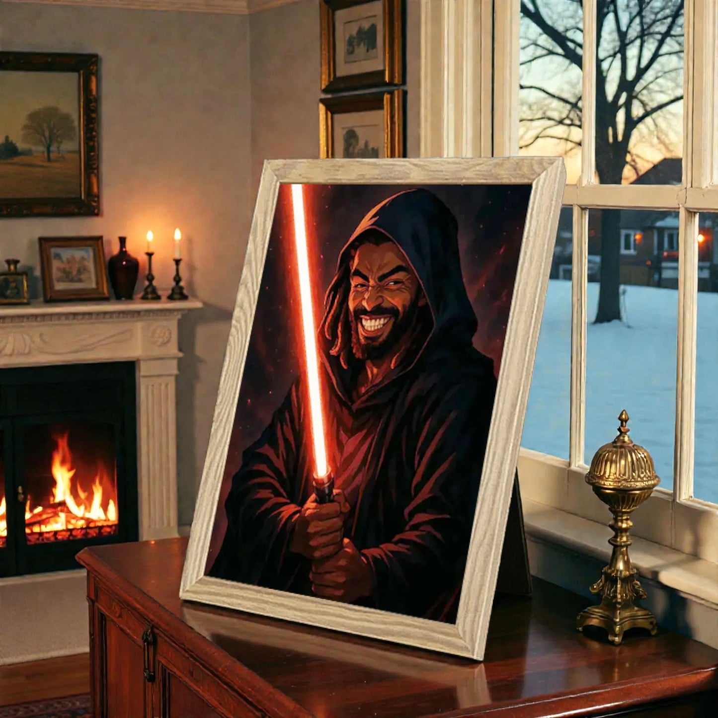 Ritratto personalizzato stile Cavaliere Rosso | Incorniciamoci