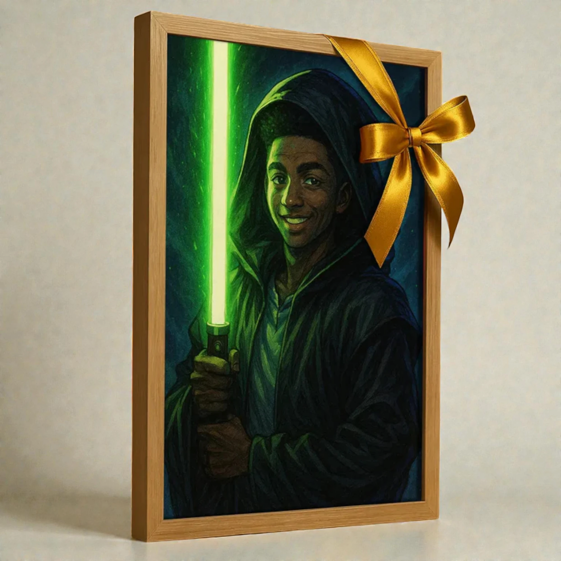 Ritratto personalizzato stile Cavaliere Verde | Incorniciamoci