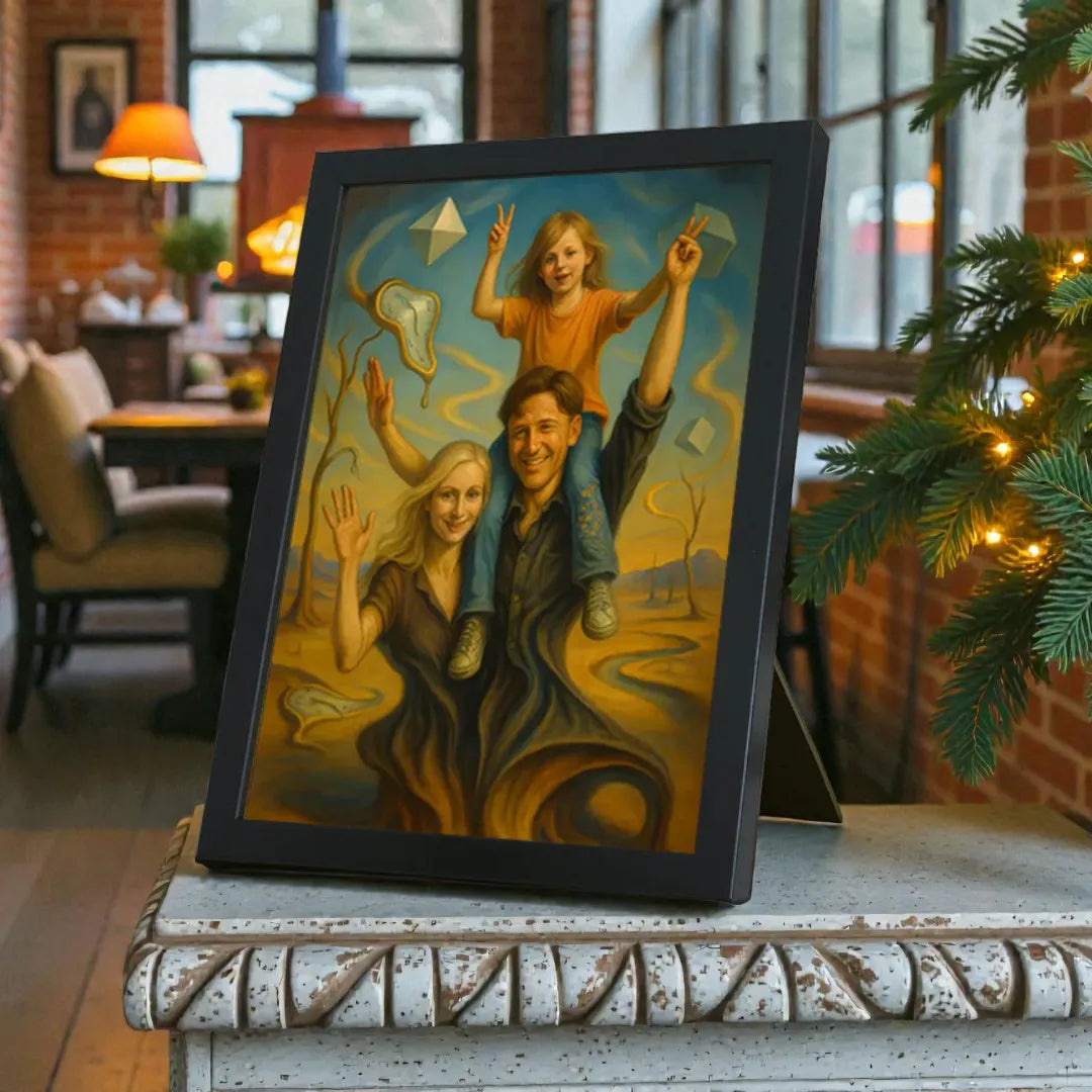 Ritratto personalizzato stile Dali | Incorniciamoci