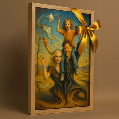 Ritratto personalizzato stile Dali | Incorniciamoci