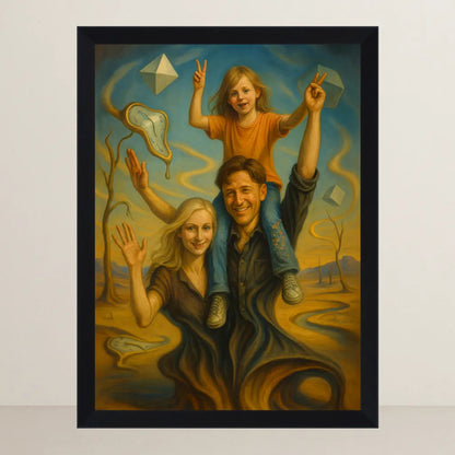 Ritratto personalizzato stile Dali | Incorniciamoci