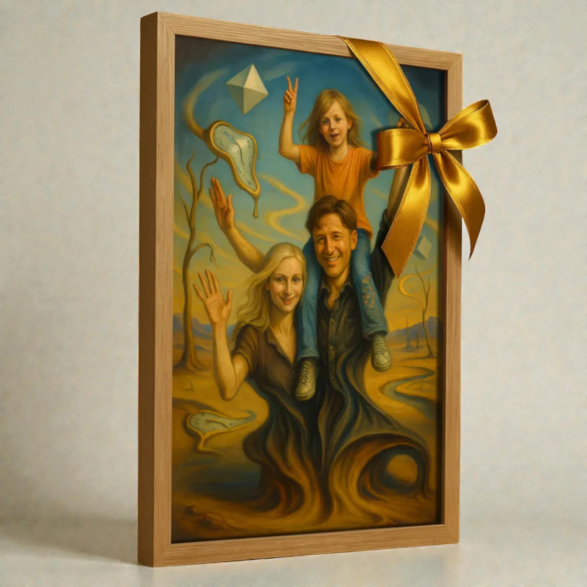 Ritratto personalizzato stile Dali | Incorniciamoci