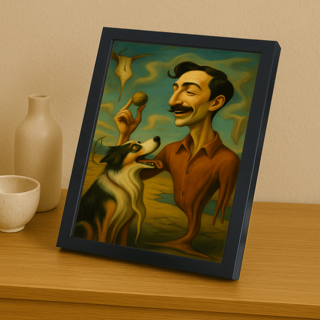 Ritratto personalizzato stile Dali | Incorniciamoci