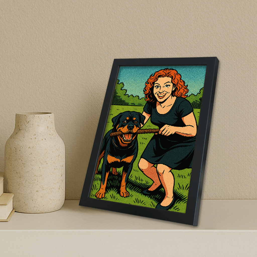 Ritratto personalizzato stile Fumetto americano | Incorniciamoci