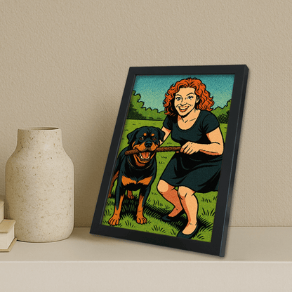 Ritratto personalizzato stile Fumetto americano | Incorniciamoci