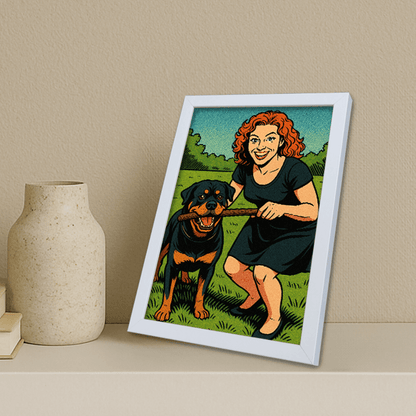 Ritratto personalizzato stile Fumetto americano | Incorniciamoci