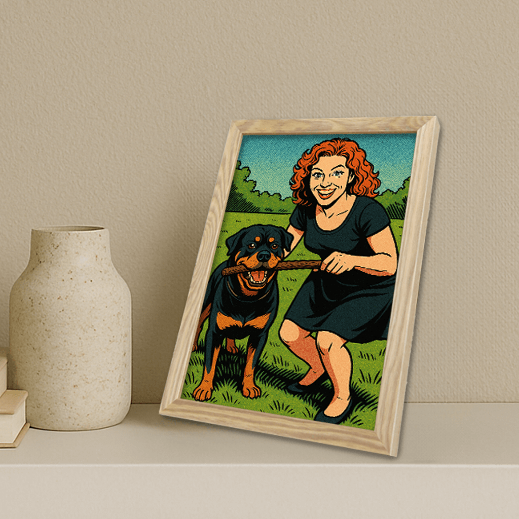 Ritratto personalizzato stile Fumetto americano | Incorniciamoci